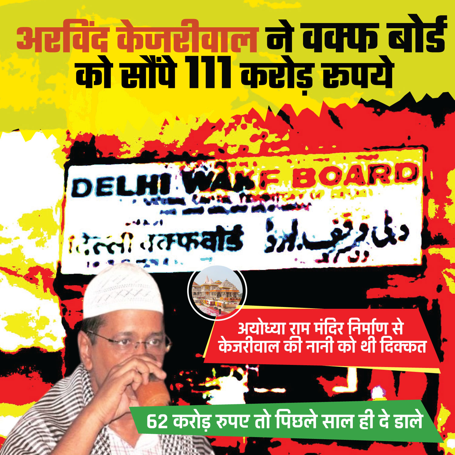 Arvind Kejriwal gave Rs 111 crore to Waqf Board - Ravi Tiwari